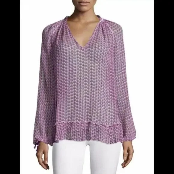 CALYPSO ST. BARTH Tunic SERMI Silk Blouse Bikini Cover-Up S Small Janeiro - Picture 5 of 9